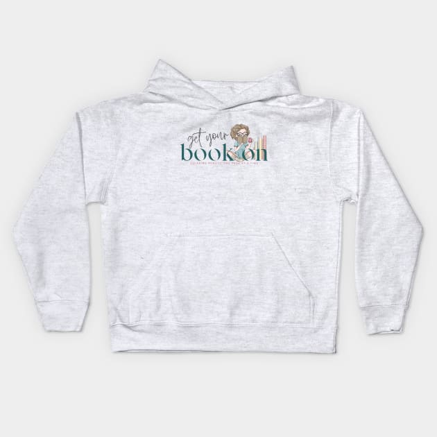 Get Your Book On Logo 1 Kids Hoodie by Get Your Book On